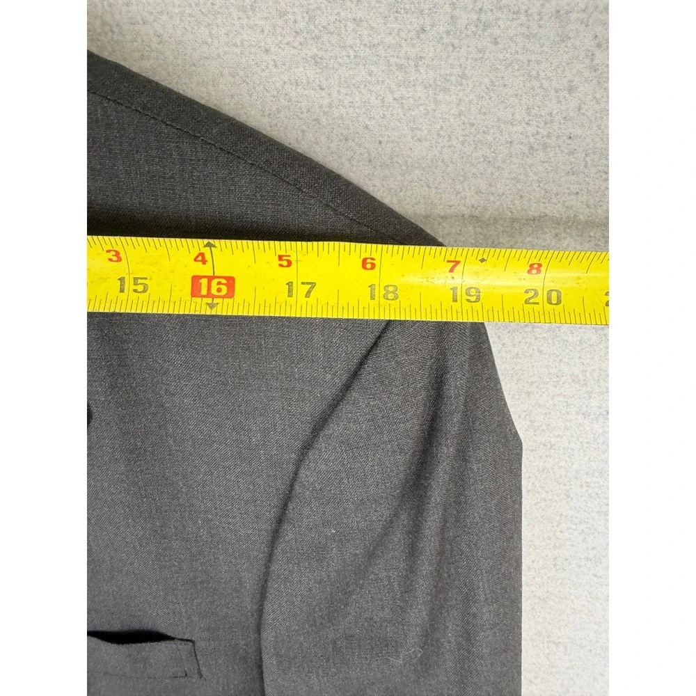 Brooks Brothers Makers Brooksease Mens Gray 100% Wool 2 Piece Suit 35x31 Vintage